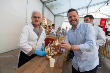 Fotos del inicio de las fiestas de la verdura en Tudela. /