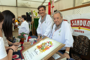 Fotos del inicio de las fiestas de la verdura en Tudela. /
