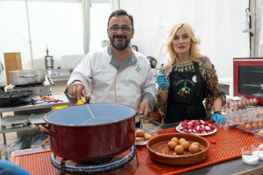 Fotos del inicio de las fiestas de la verdura en Tudela. /