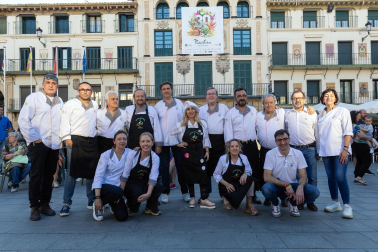 Fotos del inicio de las fiestas de la verdura en Tudela. /
