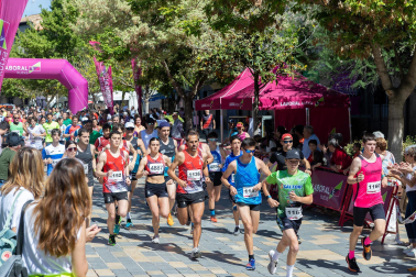 Fotos de la salida de la Vuelta a la Mejana celebrada en Tudela. /