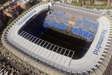 Vista del estadio Santiago Bernabéu en el año 2010