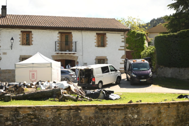 Fotos del lugar en el que un padre ha matado a su hijo en Labiano.
