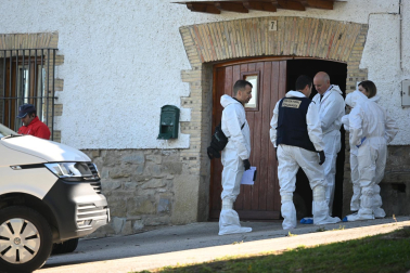 Fotos del lugar en el que un padre ha matado a su hijo en Labiano
