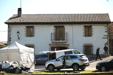 Fotos del lugar en el que un padre ha matado a su hijo en Labiano.