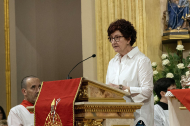 Misa de la escalera del 5 de mayo en la parroquia de San Lorenzo.