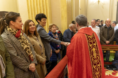 Misa de la escalera del 5 de mayo en la parroquia de San Lorenzo.