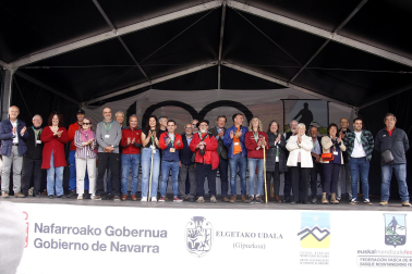 Celebración en Elgeta del centenario de la Federación Vasco Navarra de Alpinismo