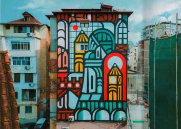 Mural del alemán Isakov, que intervendrá en la calle Magallón