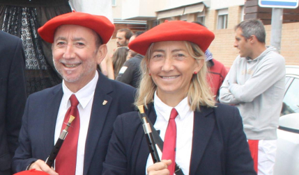 José Luis y Elena Fraile Pernaute, gaiteros