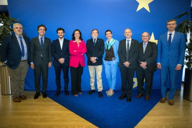 Foto de la presentación de los VI Cursos Europeos de Verano organizados por Fundación Diario de Navarra y Equipo Europa./