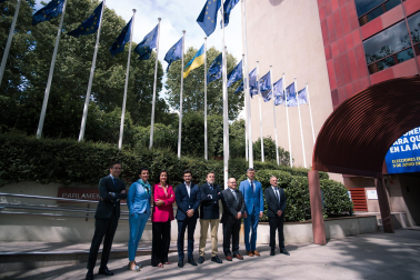 Foto de la presentación de los VI Cursos Europeos de Verano organizados por Fundación Diario de Navarra y Equipo Europa./