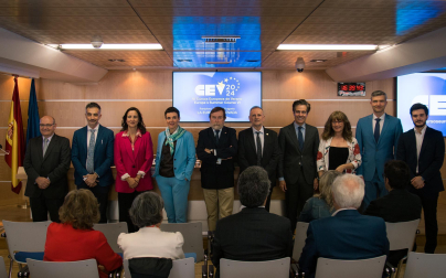 Foto de la presentación de los VI Cursos Europeos de Verano organizados por Fundación Diario de Navarra y Equipo Europa./