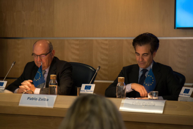 Foto de la presentación de los VI Cursos Europeos de Verano organizados por Fundación Diario de Navarra y Equipo Europa./