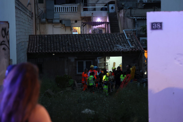 Fotos del desplome de la terraza de un restaurante de Palma