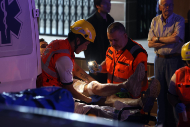 Fotos del desplome de la terraza de un restaurante de Palma