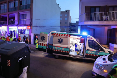 Fotos del desplome de la terraza de un restaurante de Palma