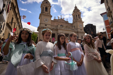 Fotos de la procesión del Corpus Christi en Pamplona. |