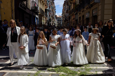 Fotos de la procesión del Corpus Christi en Pamplona. |