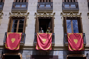 Fotos de la procesión del Corpus Christi en Pamplona. |