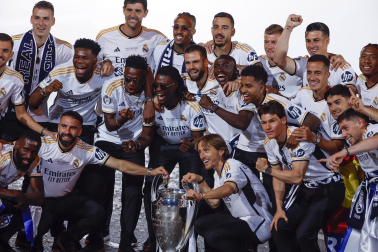 Celebración del Real Madrid de la Decimoquinta Copa de Europa.