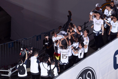 Celebración del Real Madrid de la Decimoquinta Copa de Europa.