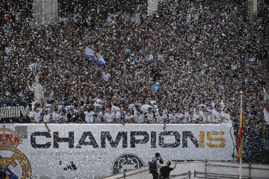Celebración del Real Madrid de la Decimoquinta Copa de Europa.