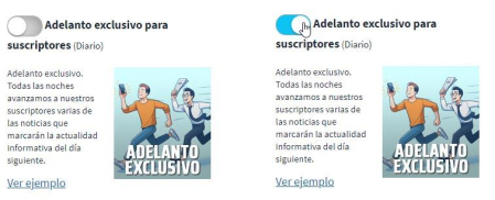 Para recibirlo, sólo hay que activar la pestaña del Adelanto exclusivo para suscriptores