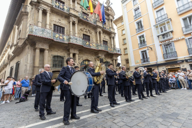 Actuación de La Pamplonesa el 6 de junio por las calles del Casco Antiguo de Pamplona.