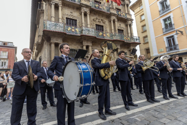 Actuación de La Pamplonesa el 6 de junio por las calles del Casco Antiguo de Pamplona.
