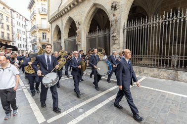 Actuación de La Pamplonesa el 6 de junio por las calles del Casco Antiguo de Pamplona.