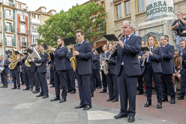 Actuación de La Pamplonesa el 6 de junio por las calles del Casco Antiguo de Pamplona.