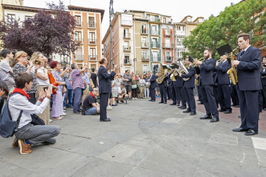 Actuación de La Pamplonesa el 6 de junio por las calles del Casco Antiguo de Pamplona.