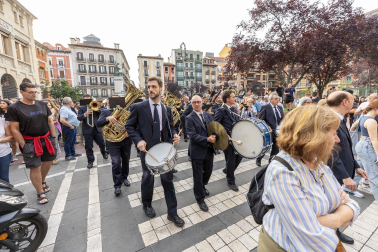 Actuación de La Pamplonesa el 6 de junio por las calles del Casco Antiguo de Pamplona.