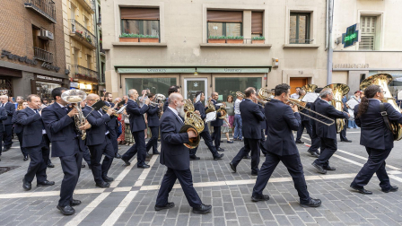 Actuación de La Pamplonesa el 6 de junio por las calles del Casco Antiguo de Pamplona.