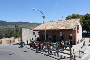 Exterior del nuevo 'Espacio SanFermIN! Espazioa', junto a los corralillos de Santo Domingo