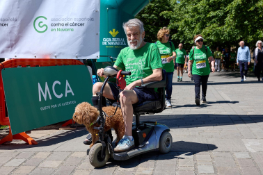 Fotos de la X Marcha contra el Cáncer en Pamplona.