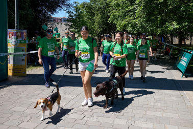 Fotos de la X Marcha contra el Cáncer en Pamplona.