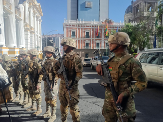 Fotos del intento de golpe de Estado en Bolivia. /