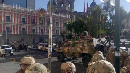 Fotos del intento de golpe de Estado en Bolivia. /