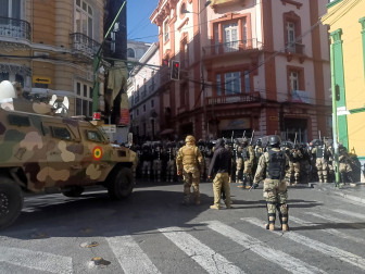 Fotos del intento de golpe de Estado en Bolivia. /