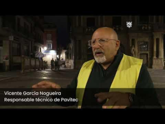 Vídeo con la aplicación del antideslizante en el recorrido del encierro