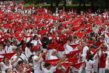 Fotos del chupinazo 2024 de San Fermín en la Plaza de los Fueros