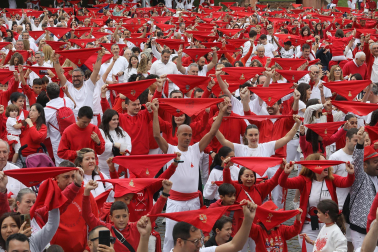 Fotos del chupinazo 2024 de San Fermín en la Plaza de los Fueros