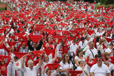 Fotos del chupinazo 2024 de San Fermín en la Plaza de los Fueros