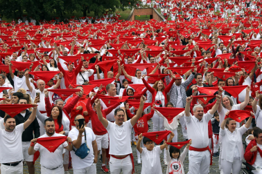 Fotos del chupinazo 2024 de San Fermín en la Plaza de los Fueros