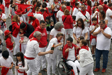 Fotos del chupinazo 2024 de San Fermín en la Plaza de los Fueros