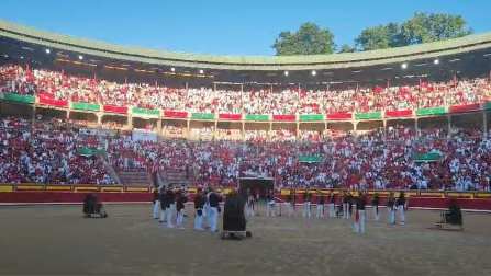 El tendido entona el 'No te vayas de Navarra' minutos antes del primer encierro