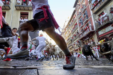 Encierro de La Palmosilla en el tramo de Estafeta