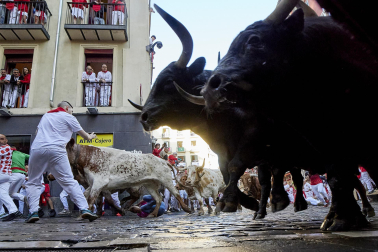 Encierro de La Palmosilla en el tramo de Estafeta